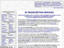 Sites similar to ibtranscriptionservices.co.uk