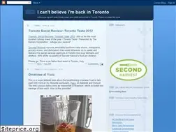 Sites similar to icantbelieveimbackintoronto.blogspot.ca