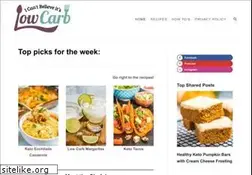 Sites similar to icantbelieveitslowcarb.com