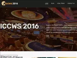 Sites similar to iccws2016.com