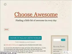 Sites similar to ichooseawesome.wordpress.com