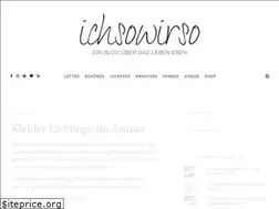 Sites similar to ichsowirso.de