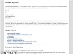Sites similar to icuredmygout.org