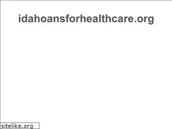 Sites similar to idahoansforhealthcare.org