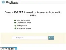 Sites similar to idaholicensing.com