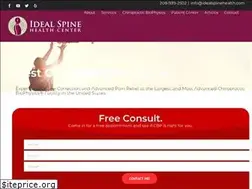 Sites similar to idealspinehealth.com