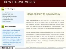 Sites similar to ideas-to-save-money.com