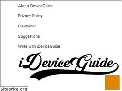 Sites similar to ideviceguide.com