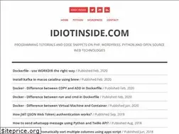 Sites similar to idiotinside.com