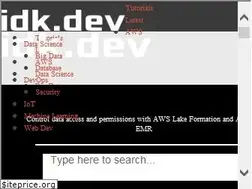 Sites similar to idk.dev