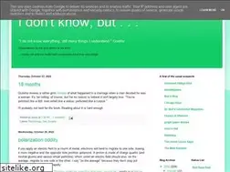 Sites similar to idontknowbut.blogspot.com