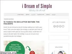 Sites similar to idreamofsimple.com