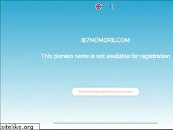 Sites similar to ie7nomore.com