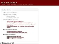 Sites similar to iessanvicente.com