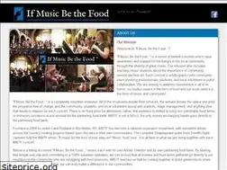 Sites similar to ifmusicbethefood.com