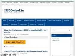 Sites similar to ifsccodeof.in