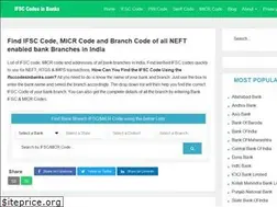 Sites similar to ifsccodesinbanks.com