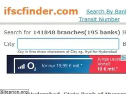 Sites similar to ifscfinder.com