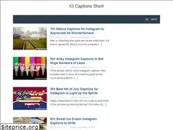 Sites similar to igcaptionsshort.com