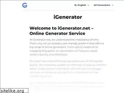 Sites similar to igenerator.net