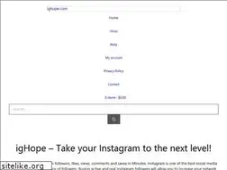 Sites similar to ighope.com