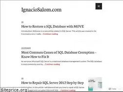 Sites similar to ignaciosalom.com