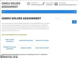 Sites similar to ignousolvedassignment.org
