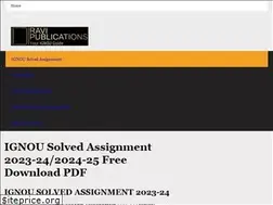 Sites similar to ignousolvedassignmentnearme.in