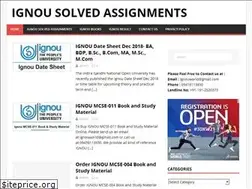 Sites similar to ignousolvedassignments.in