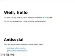 Sites similar to igoradamenko.com
