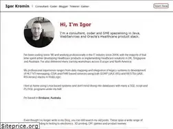 Sites similar to igorkromin.net
