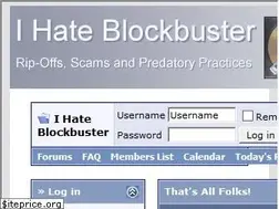 Sites similar to ihateblockbuster.com