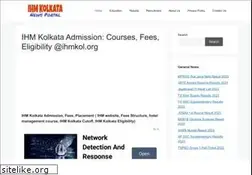 Sites similar to ihmkolkata.org