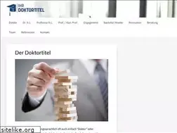 Sites similar to ihr-doktortitel.ch