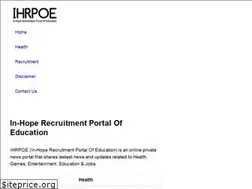 Sites similar to ihrpoe.co.in