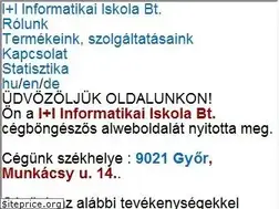 Sites similar to iiinformatika-c.cegbongeszo.hu