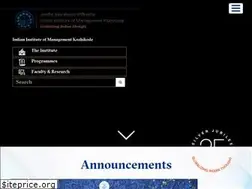 Sites similar to iimk.ac.in