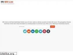 Sites similar to iinbinlist.com