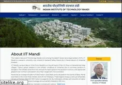 Sites similar to iitmandi.ac.in