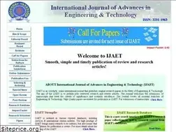 Sites similar to ijaet.org