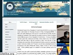 Sites similar to ijahss.net
