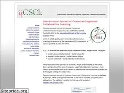 Sites similar to ijcscl.org