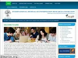 Sites similar to ijirr.com