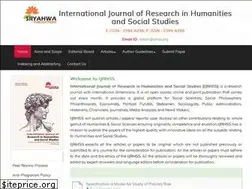 Sites similar to ijrhss.org