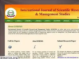 Sites similar to ijsrms.com
