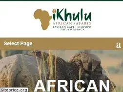 Sites similar to ikhulusafaris.co.za