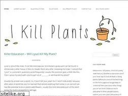 Sites similar to ikillplants.com