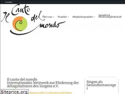 Sites similar to il-canto-del-mondo.de