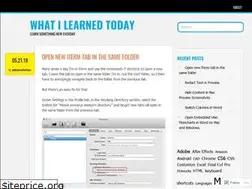 Sites similar to ilearnsomethingeverydayblog.wordpress.com