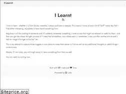 Sites similar to ilearnt.com